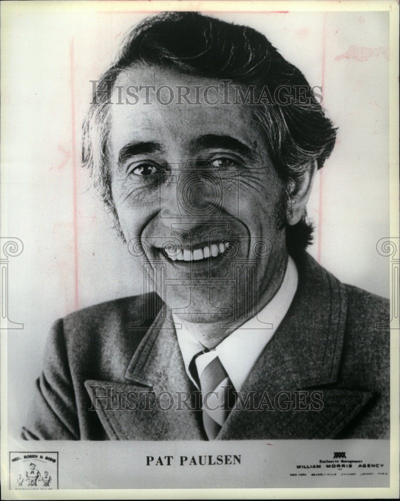 1980 Press Photo Pat Paulsen American comedian - Historic Images