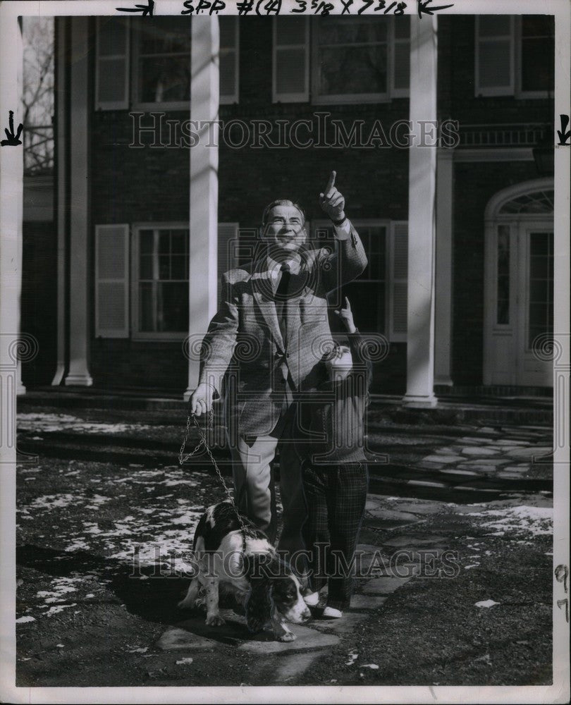 1954 Press Photo J. Donald Phillips President Hillsdale - Historic Images