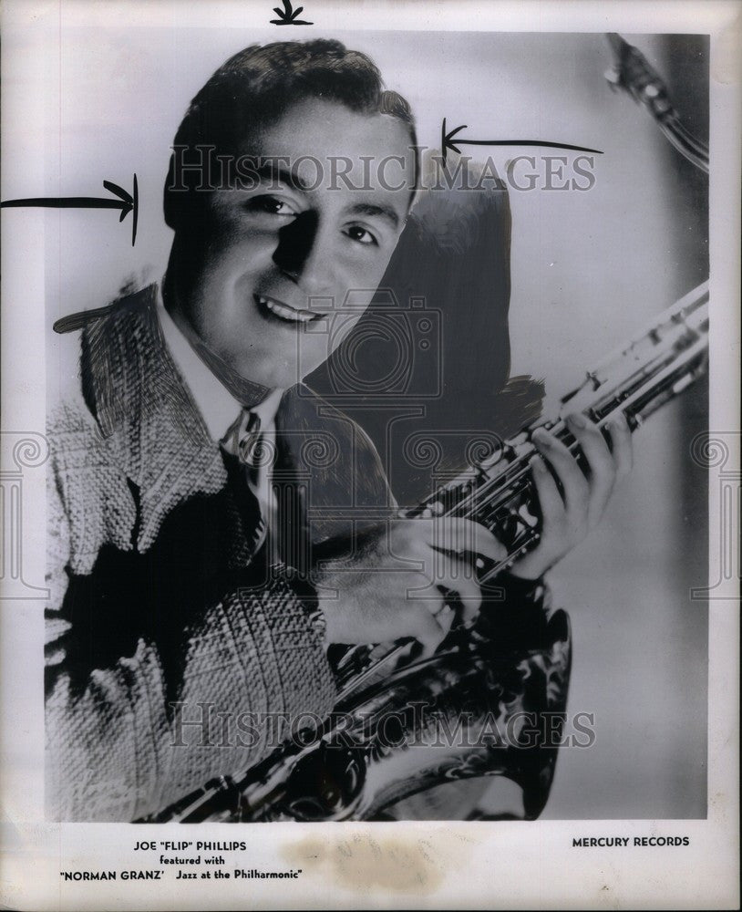 1949 Press Photo Flip Philip, Jazz at the Philharmonic - Historic Images