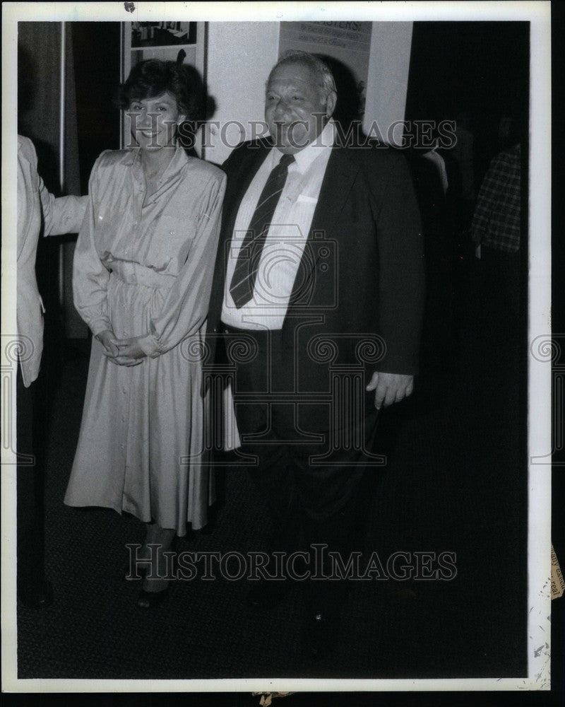 1985 Press Photo Jackie Presser Linda Chavez Teamsters - Historic Images