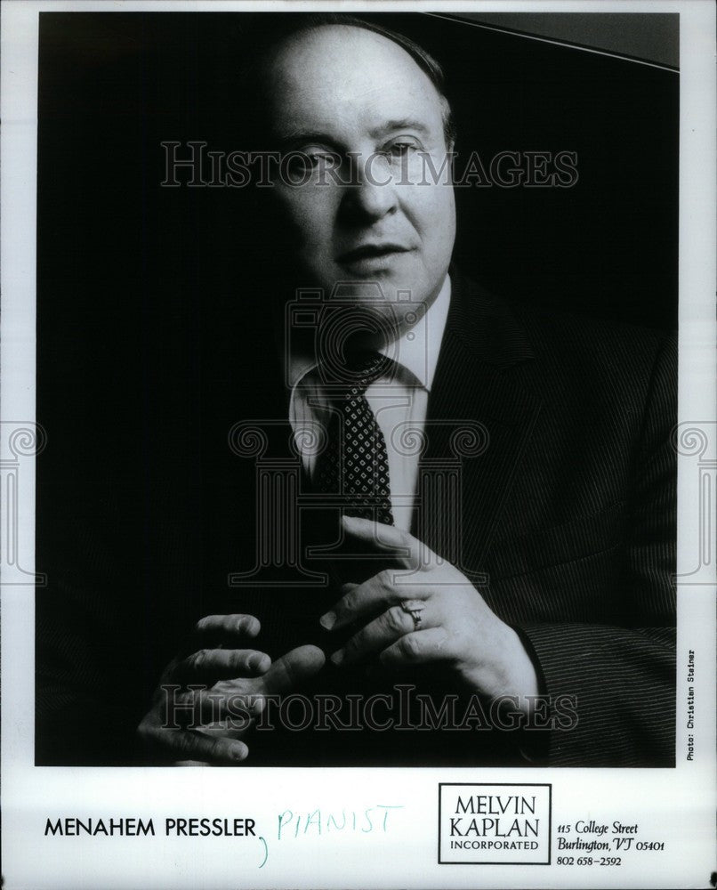 1986 Press Photo Menahem Pressler Pianist - Historic Images