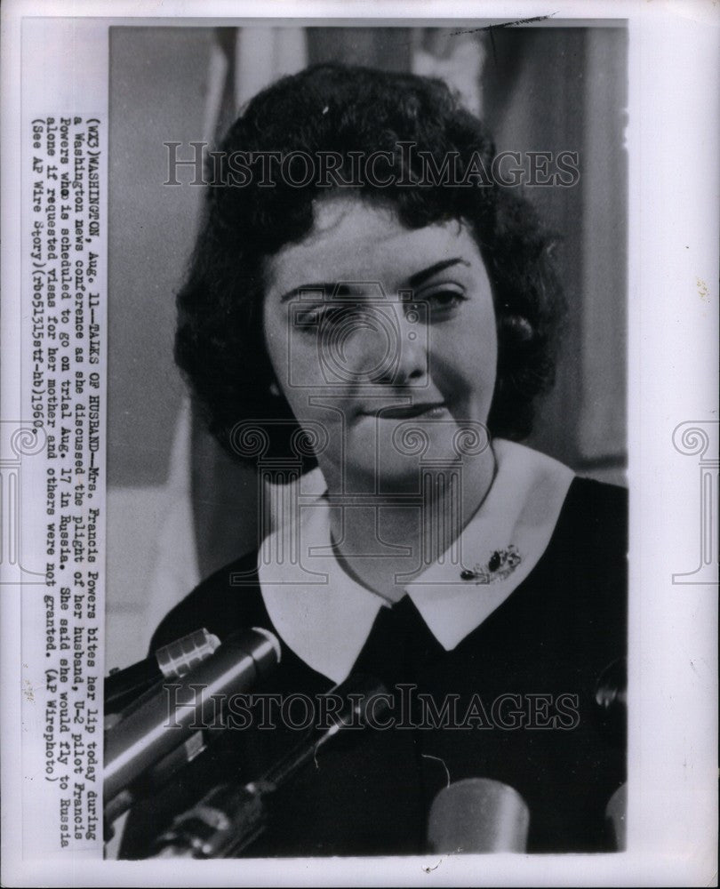 1960 Press Photo Francis Powers Washington U-2 Russia - Historic Images