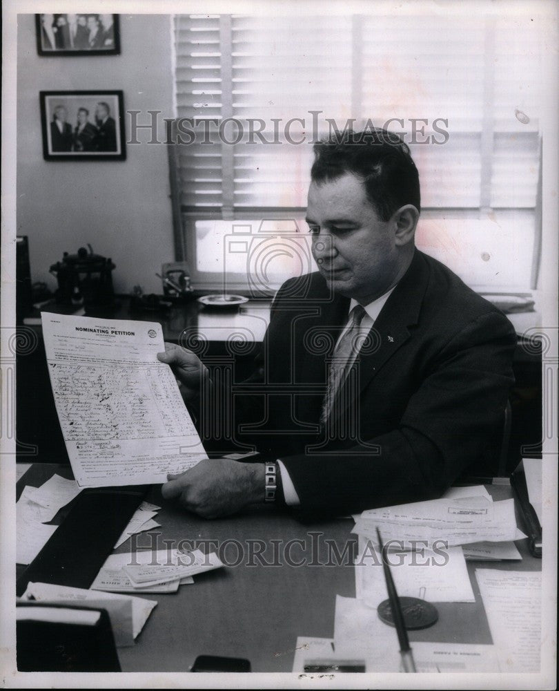 1963 Press Photo George N Parris Prosecuting Attorney - Historic Images