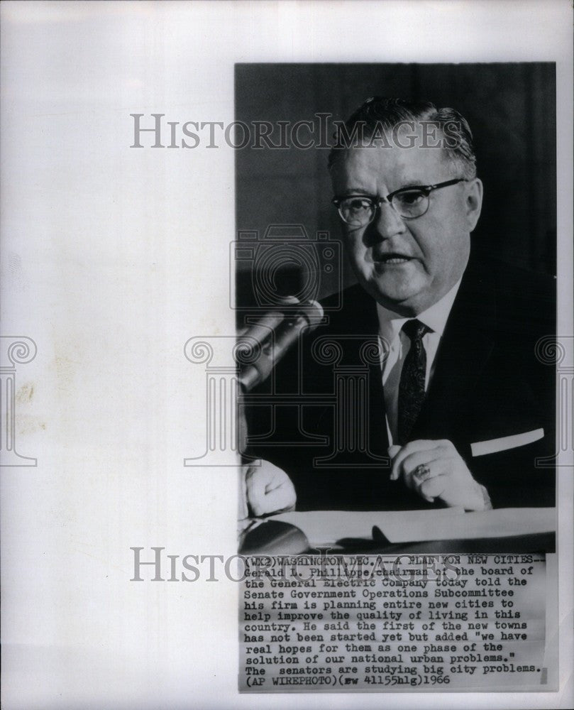 1966 Press Photo Gerald L. Phillippe General Electric - Historic Images