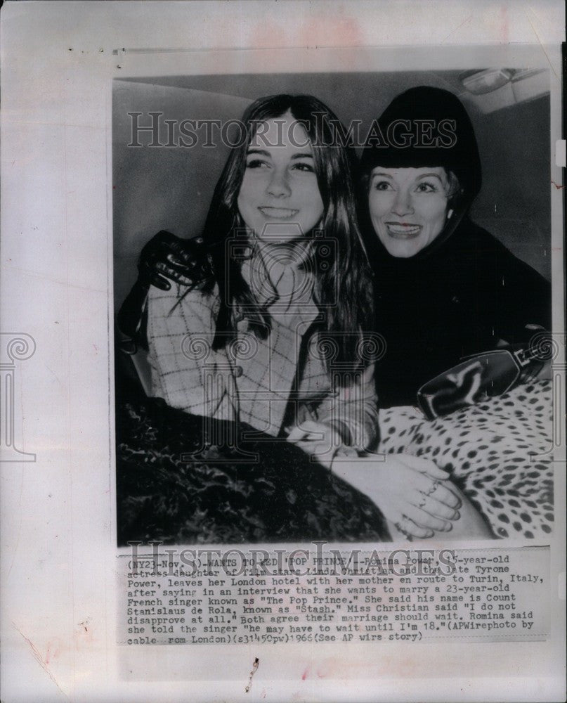 1966 Press Photo romina power weds french pop prince - Historic Images