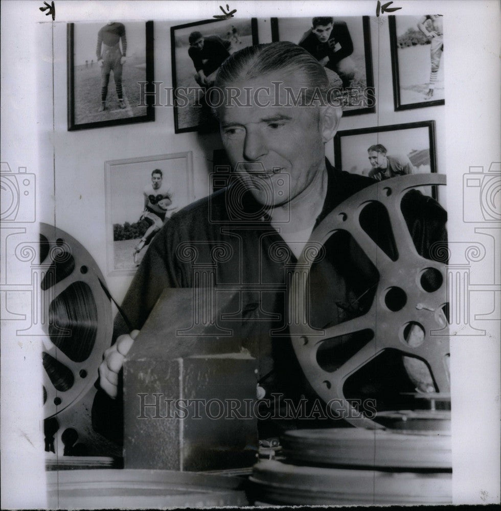 1951 Press Photo Jim Phelan Football Coach - Historic Images