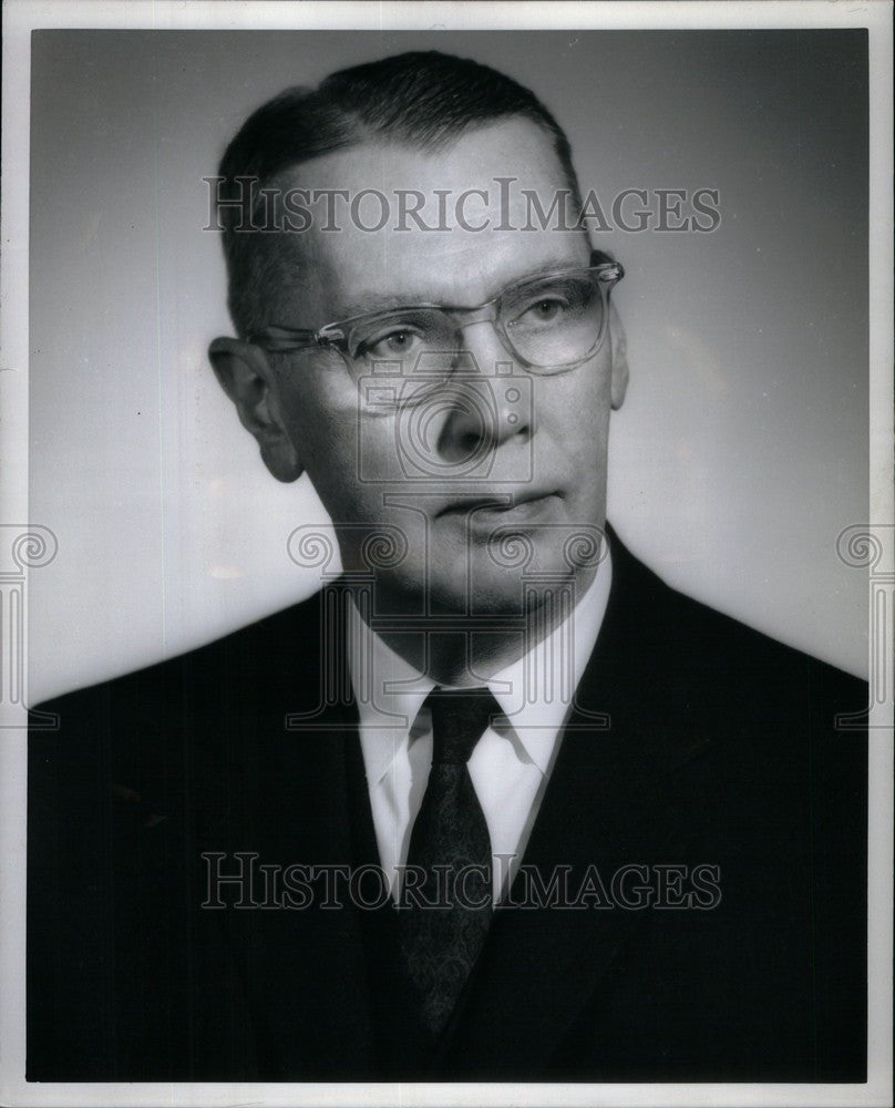 1960 Press Photo George Parker National Bank Detroit - Historic Images