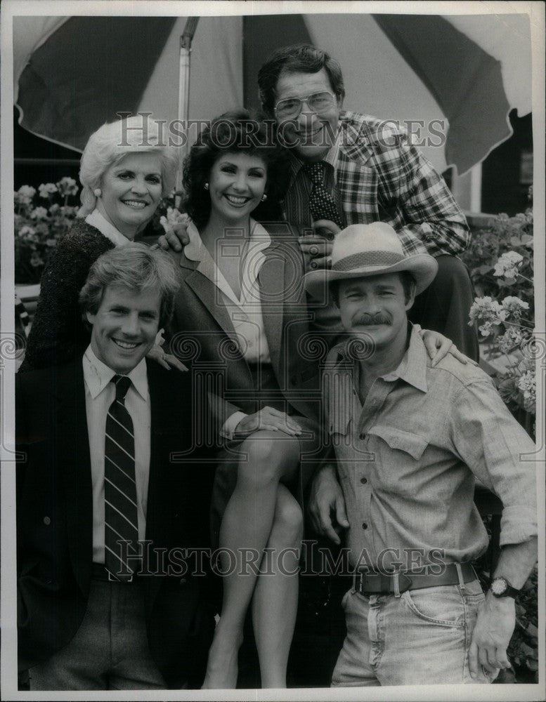 1987 Press Photo Simon CBS Parker McRaney Carver Barth - Historic Images