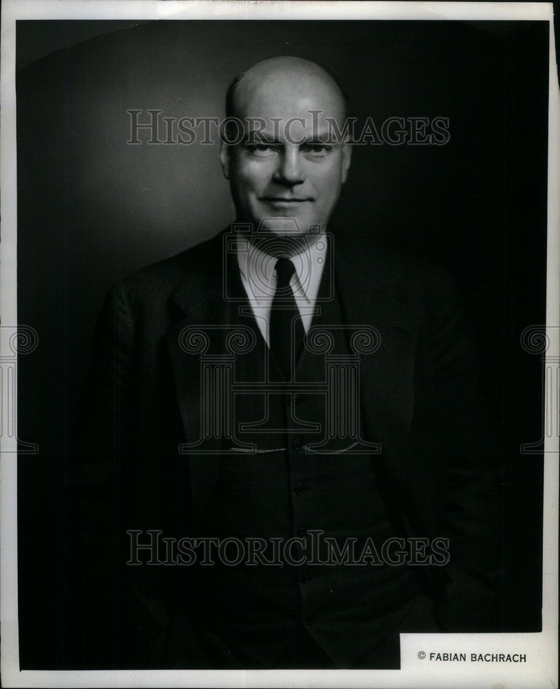 1946 Press Photo James W Parker Detroit Edison - Historic Images