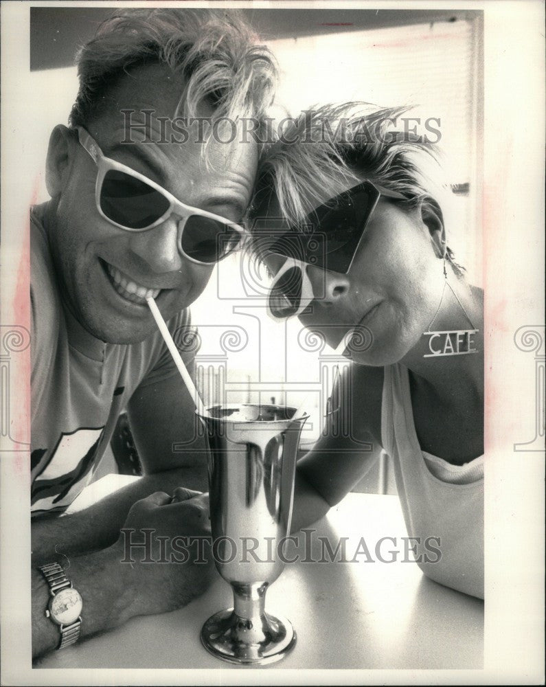 1987 Press Photo Jack Parker James Dean Stefani Sylvan - Historic Images