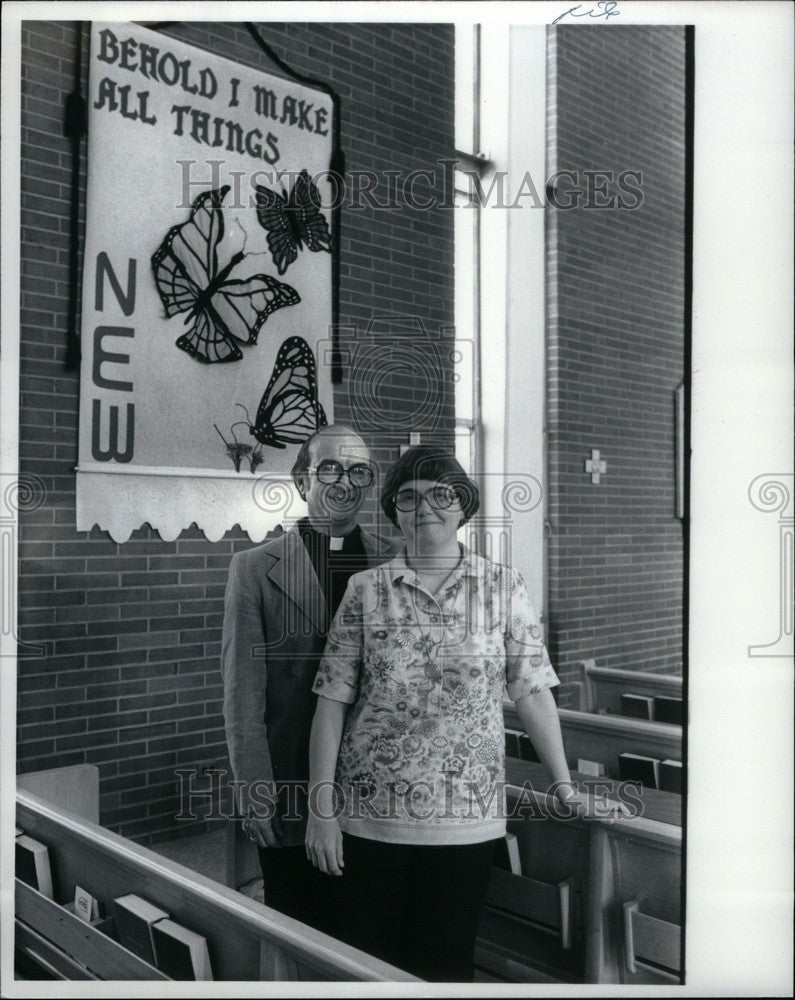 1981 Press Photo Rev Larry Parkhurst and Wife Joanne - Historic Images