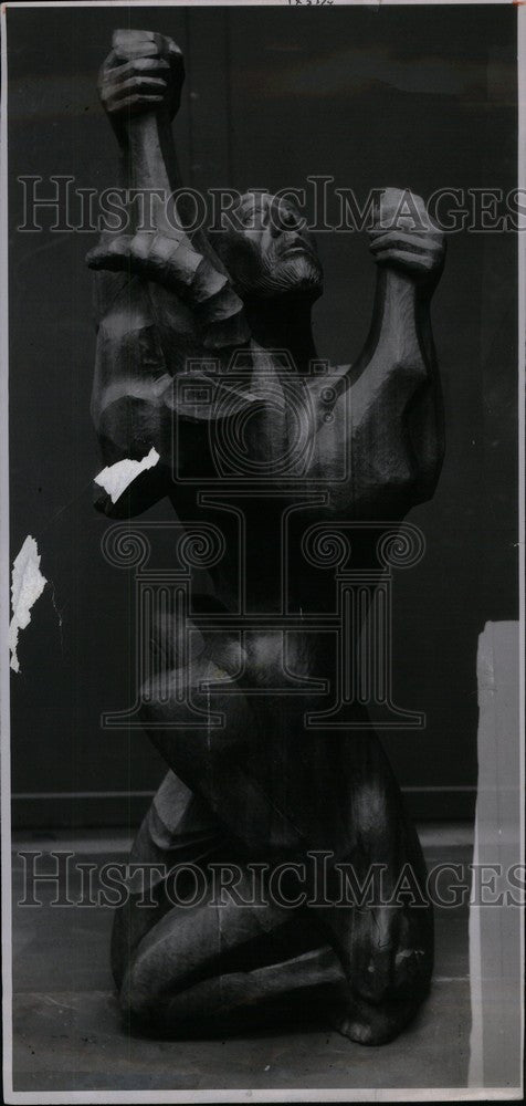 1954 Press Photo Art piece sacrifice - Historic Images