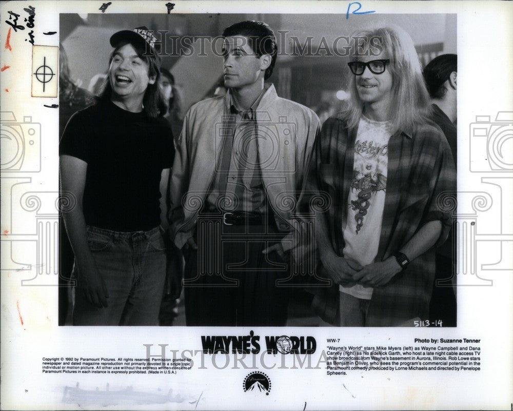 1992 Press Photo Mike Myers Actor Wayne&#39;s World - Historic Images