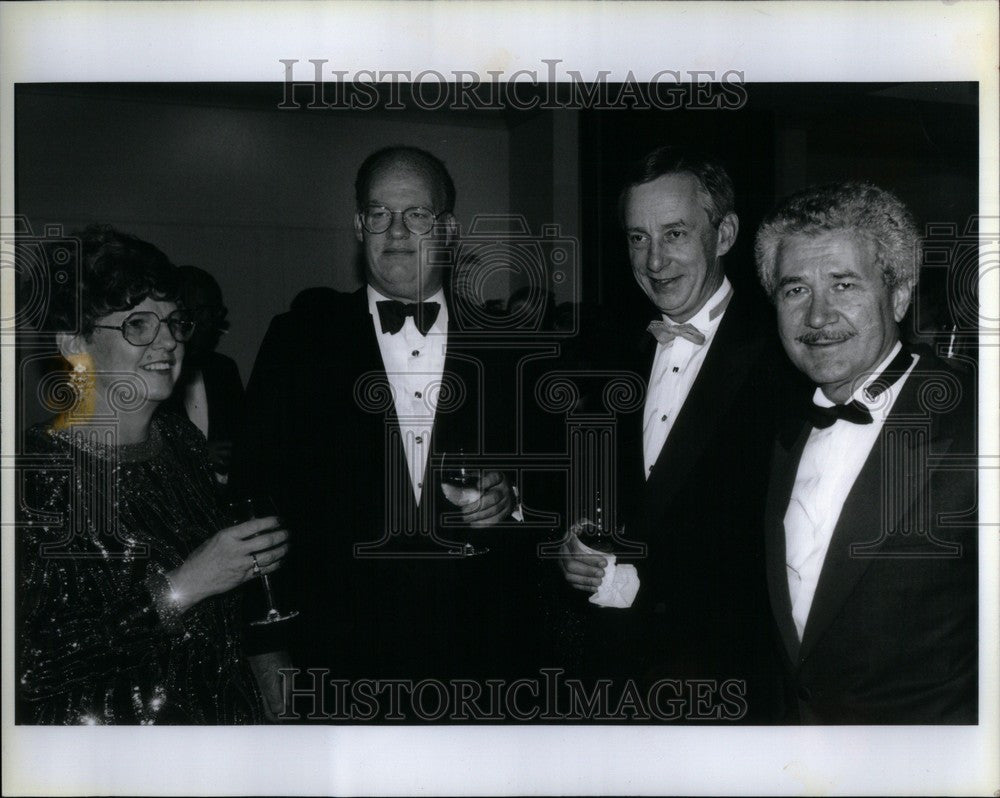 1991 Press Photo Mike Delores Mutchler O&#39;Connell Party - Historic Images