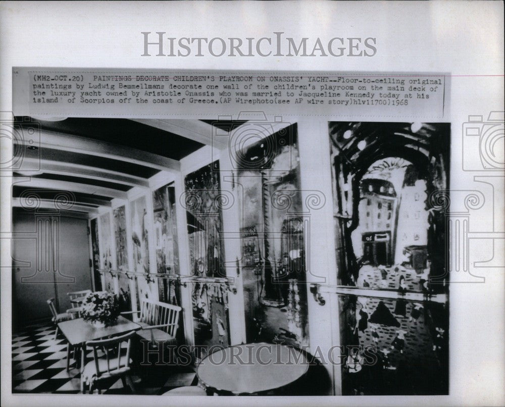 1968 Press Photo Ludwig Bemmellmans Aristotle Onassis - Historic Images