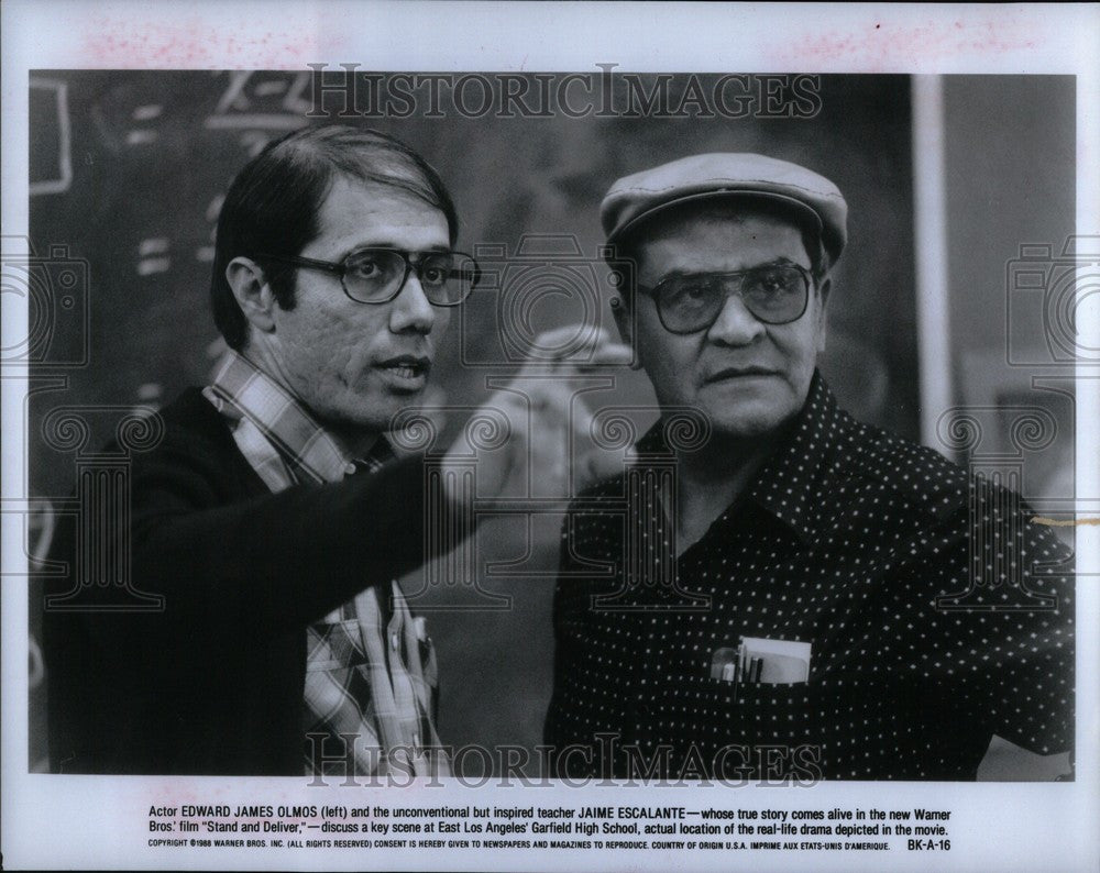 1988 Press Photo Edward James Olmos American actor - Historic Images