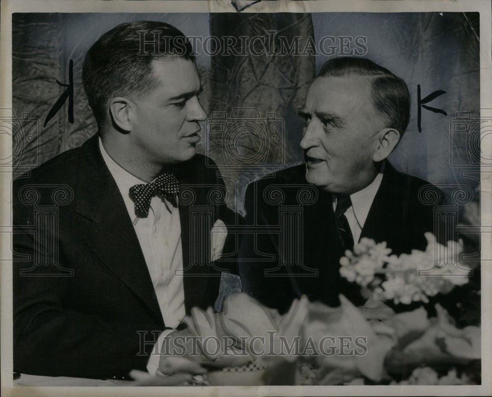 1951 Press Photo Gov. Williams Sen. O&#39;Mahoney - Historic Images