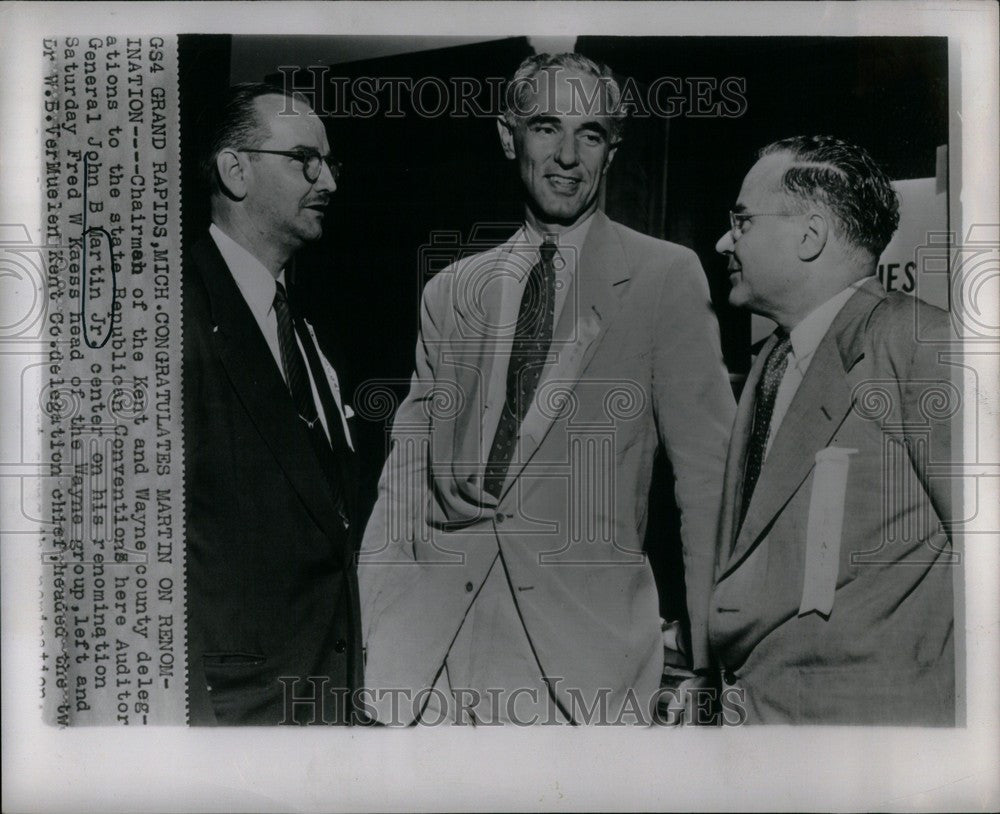 1952 Press Photo John B. Martin Renomination - Historic Images