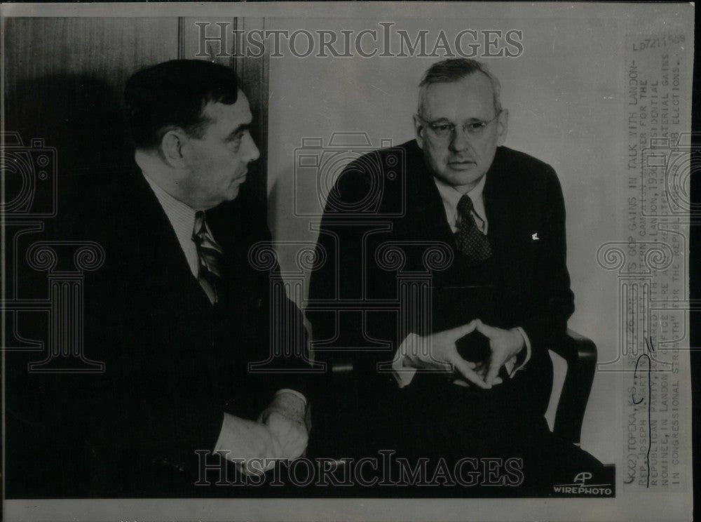 1938 Press Photo GOP gains talk landan republican elect - Historic Images