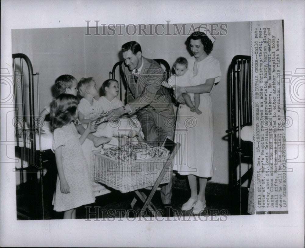 1950 Press Photo Marty Marion St. Louis Cardinals sport - Historic Images