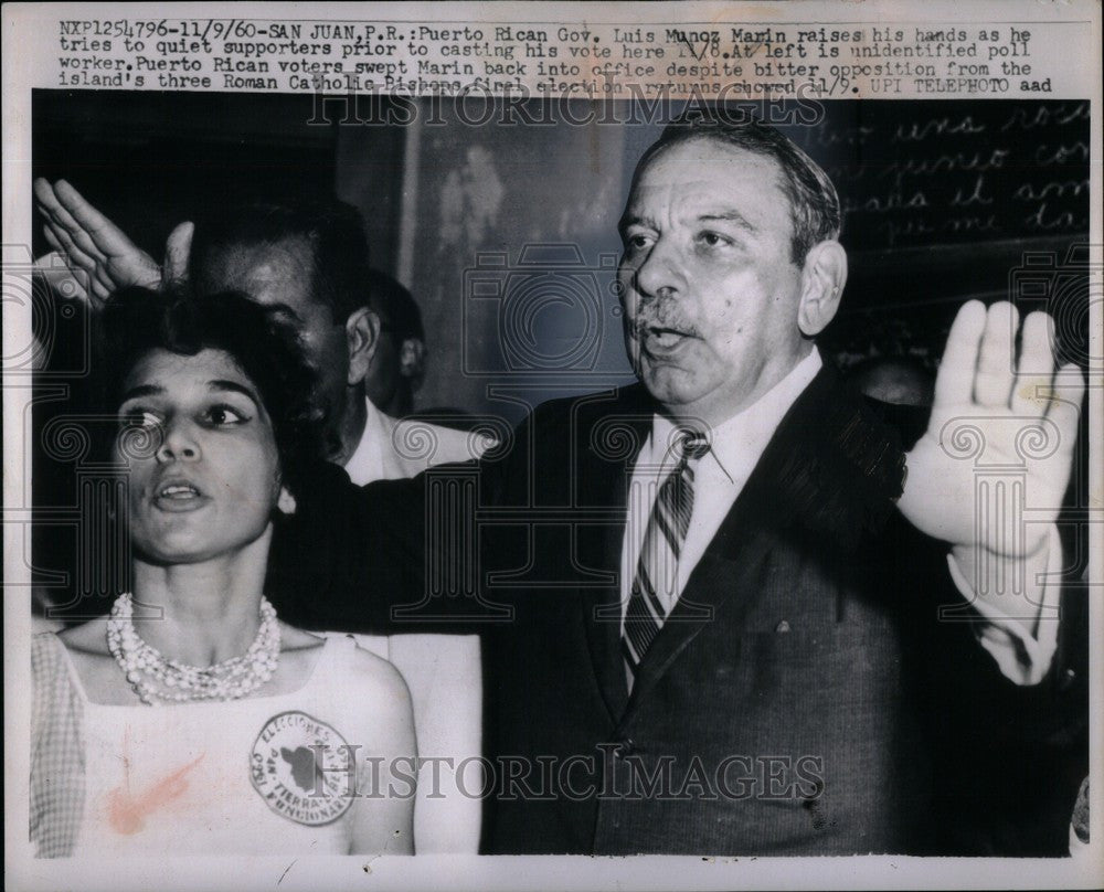 1962 Press Photo Ouerto Rican Gov. Luis M. Martin - Historic Images