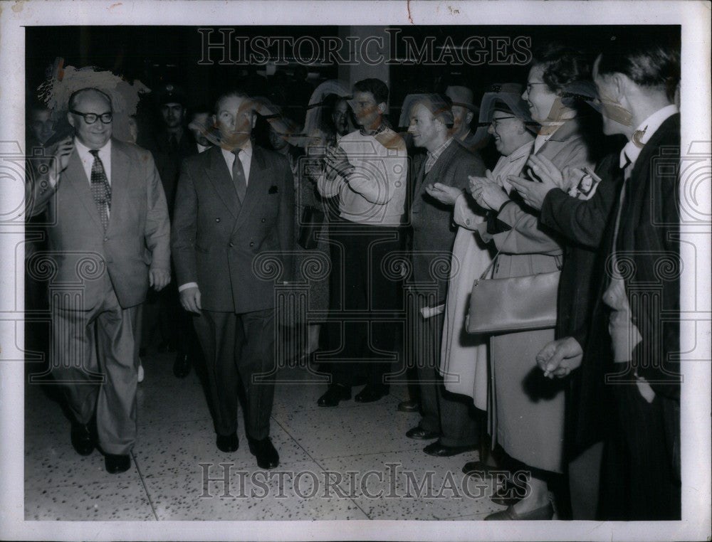 1957 Press Photo Erich Ollenhauer - Historic Images