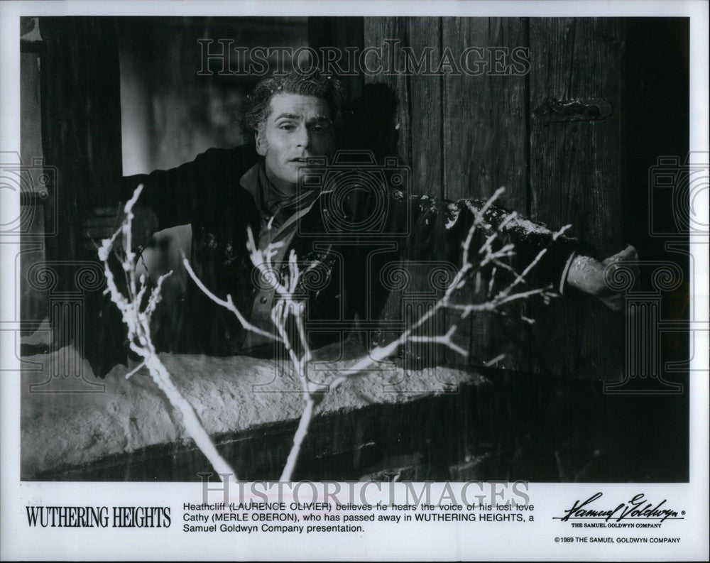 1990 Press Photo Laurence Olivier actor Wuthering film - Historic Images