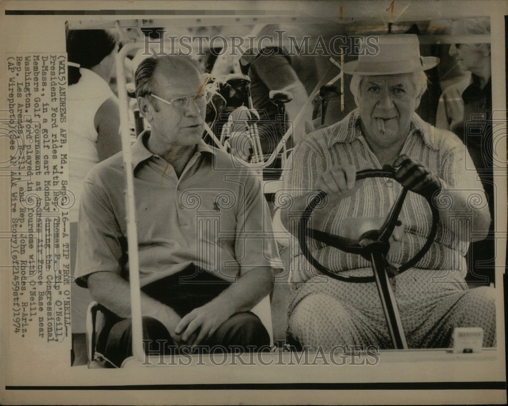 1974 Press Photo Ford Thomas Golf Tournament - Historic Images