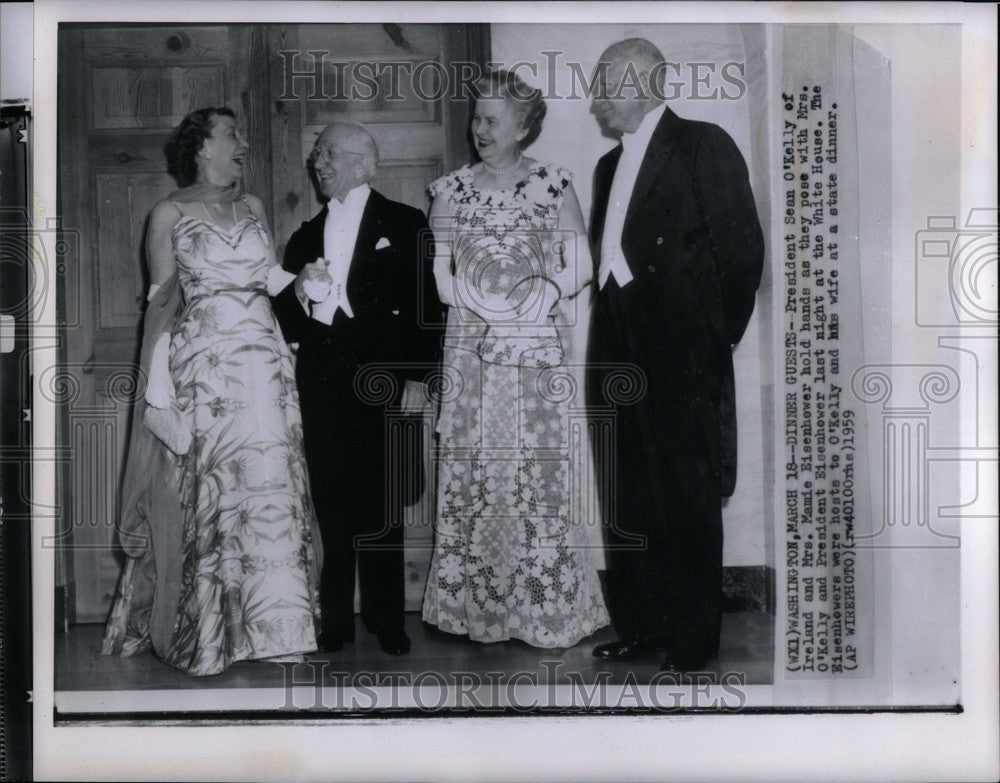 1959 Press Photo Ireland President Sean O&#39;Kelly - Historic Images