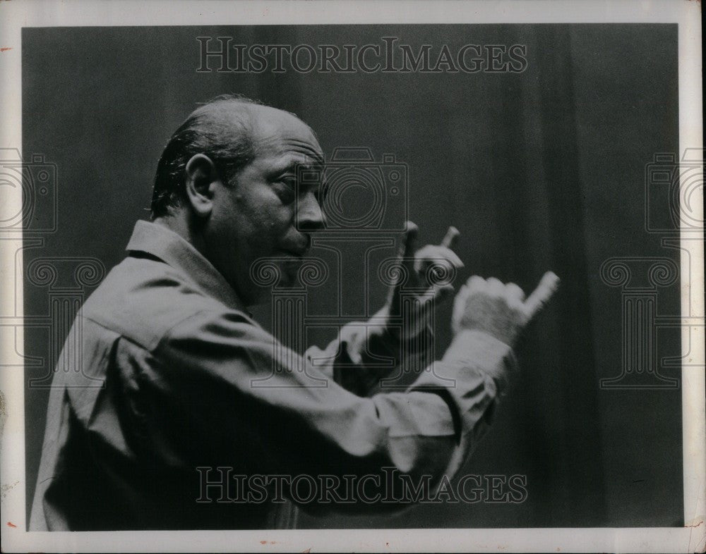 1957 Press Photo Eugene Ormandy Conductor - Historic Images