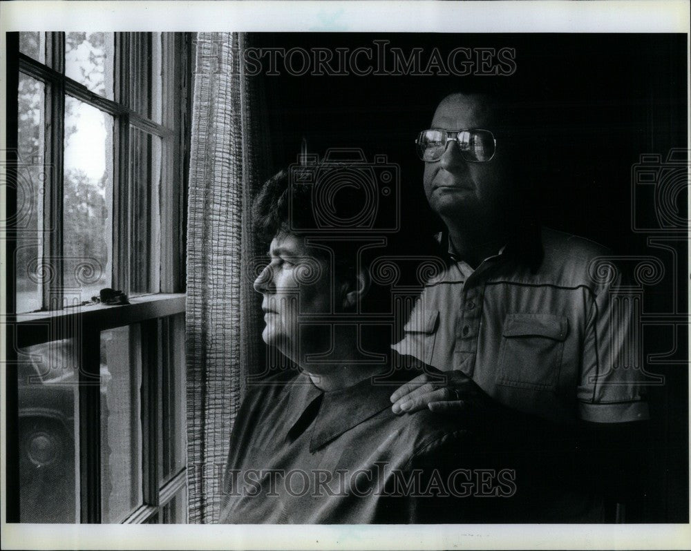 1986 Press Photo Catherine and Arthur Tyll about David - Historic Images