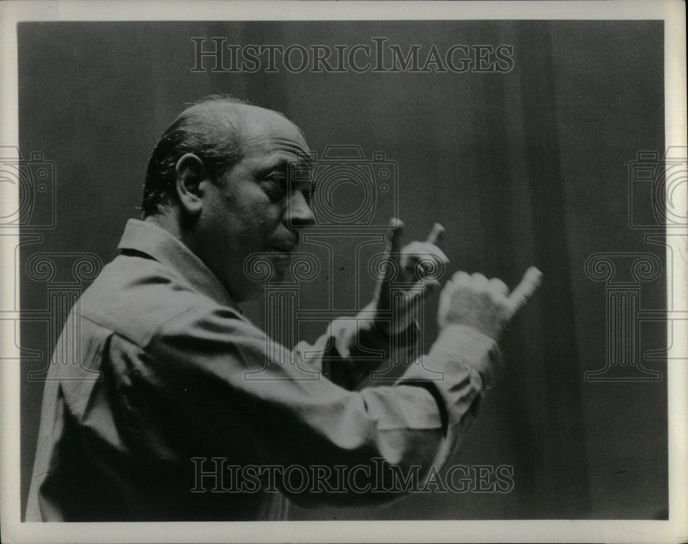 1959 Press Photo Eugene Ormandy conductor violinist - Historic Images