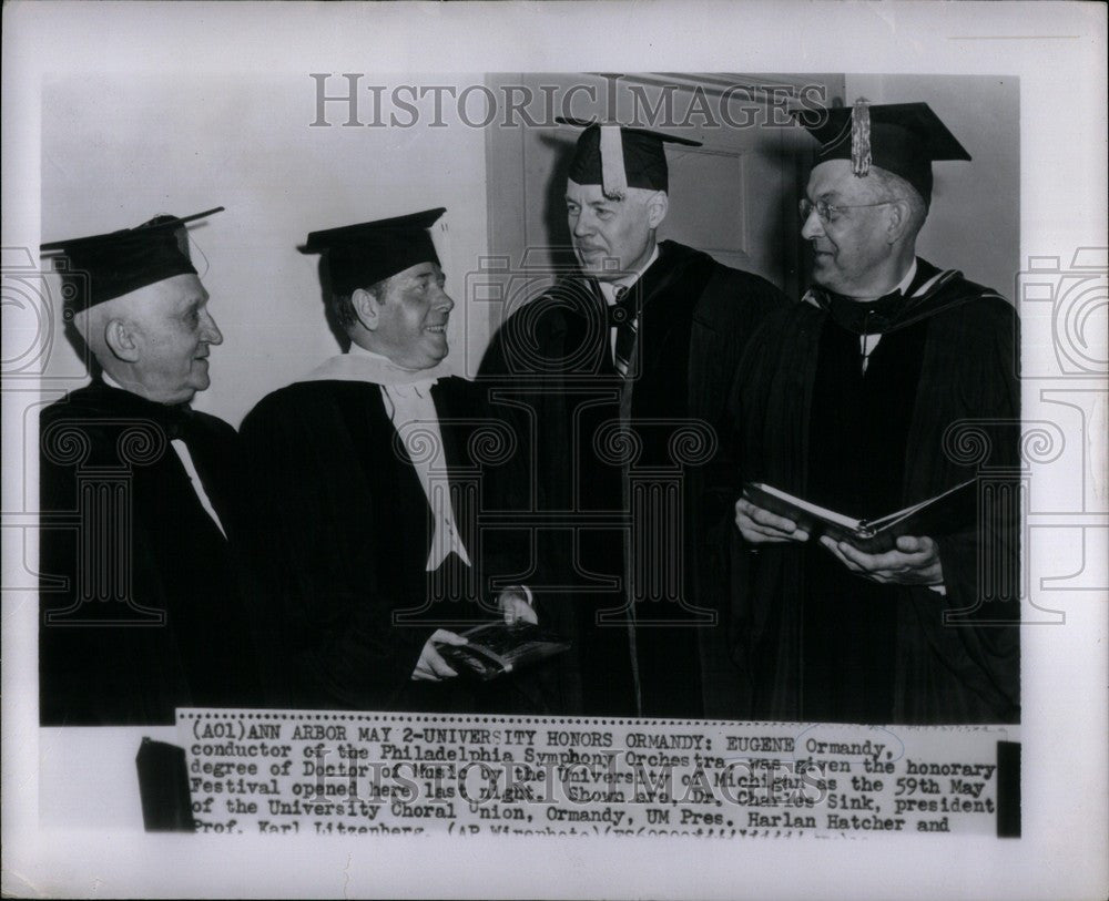 1952 Press Photo university honors eugene ormandy - Historic Images