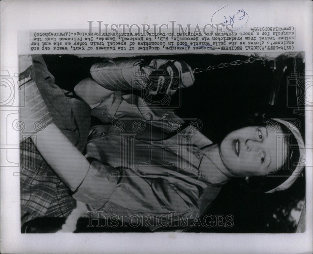 1954 Press Photo Princes Alexandra daughter of Duchess - Historic Images