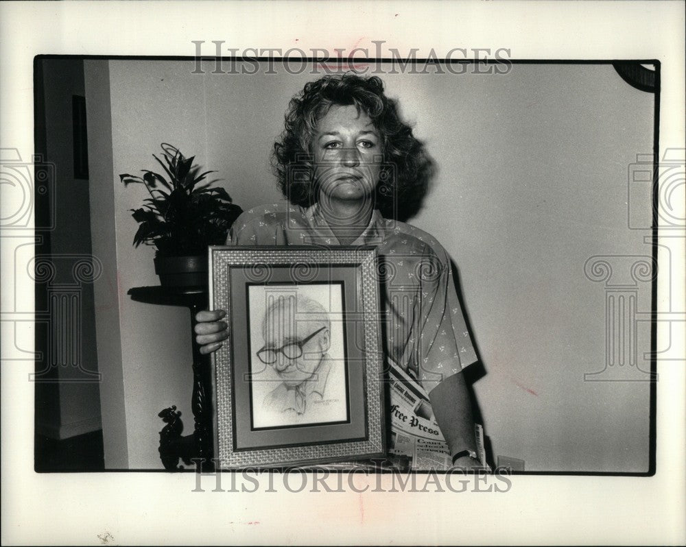 1988 Press Photo Susan Hadley Organ Ludington Reader - Historic Images