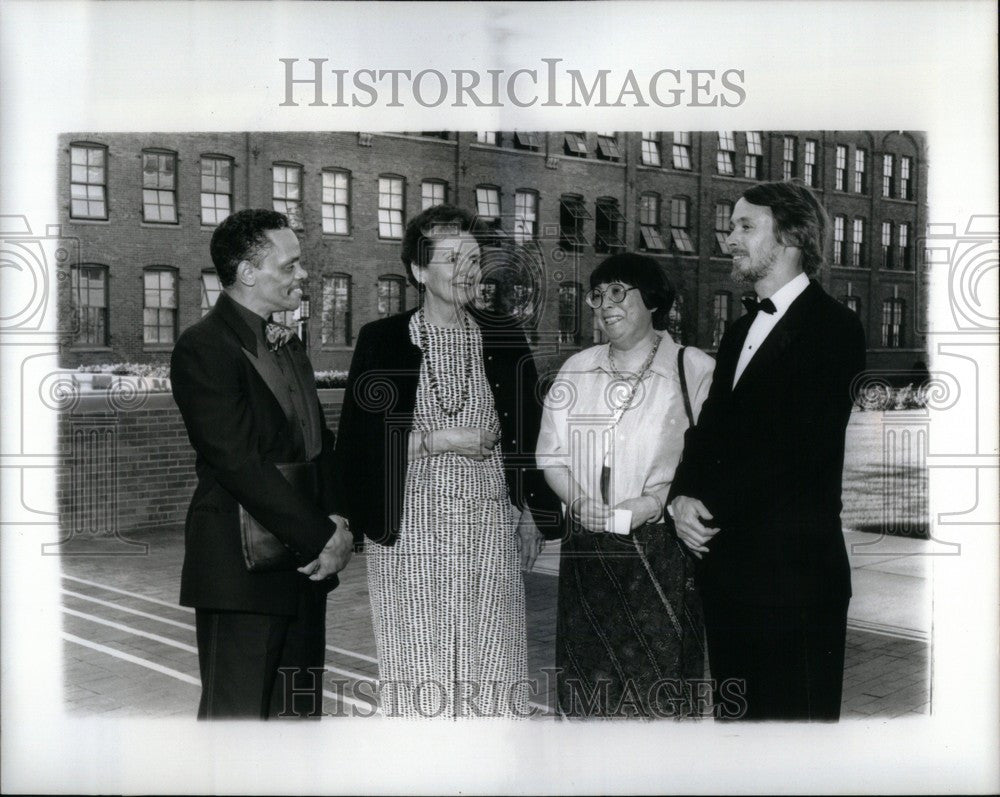 1991 Press Photo Helen Milliken Ron Milner Marie Woo - Historic Images