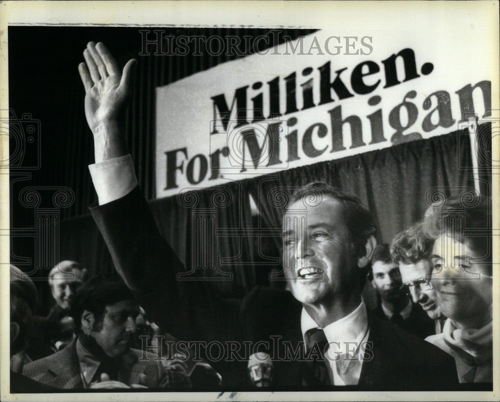 1978 Press Photo Gov. Miliken - Historic Images