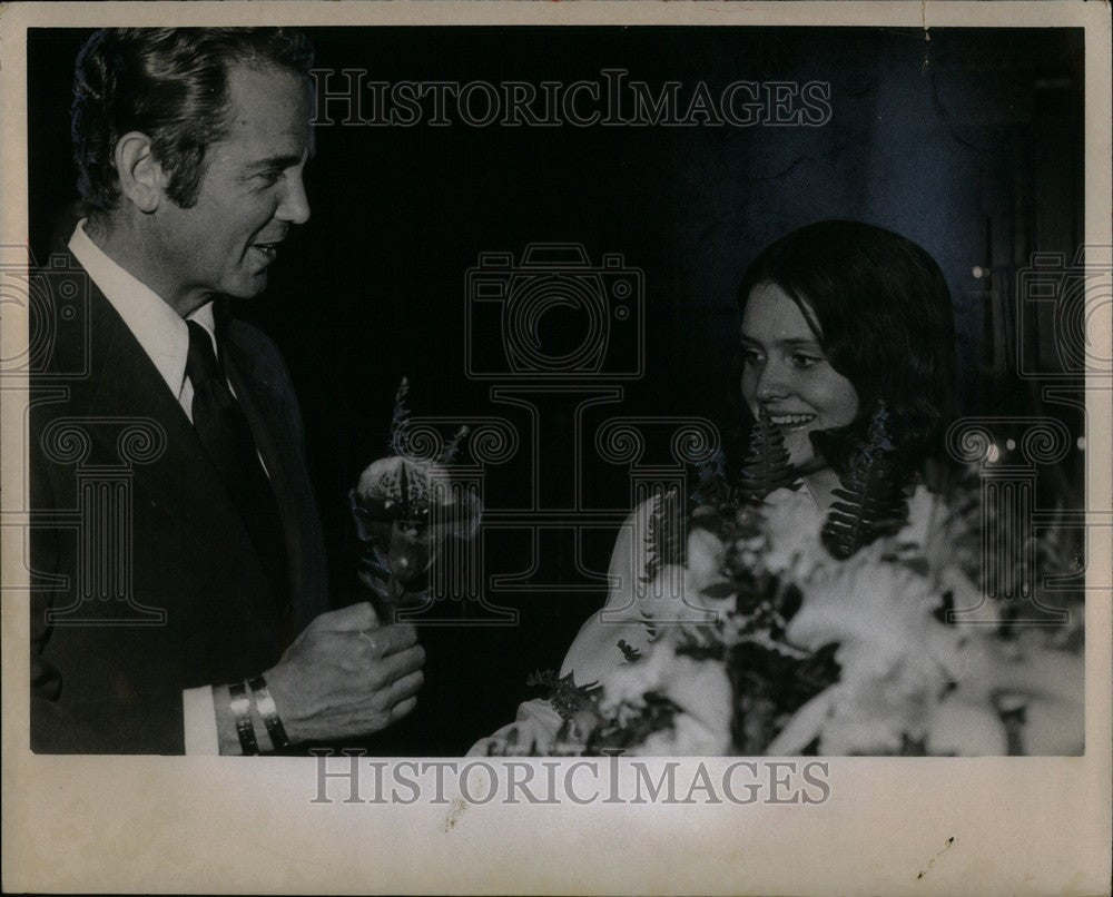 1973 Press Photo Bill Miliken Kate Valentine - Historic Images