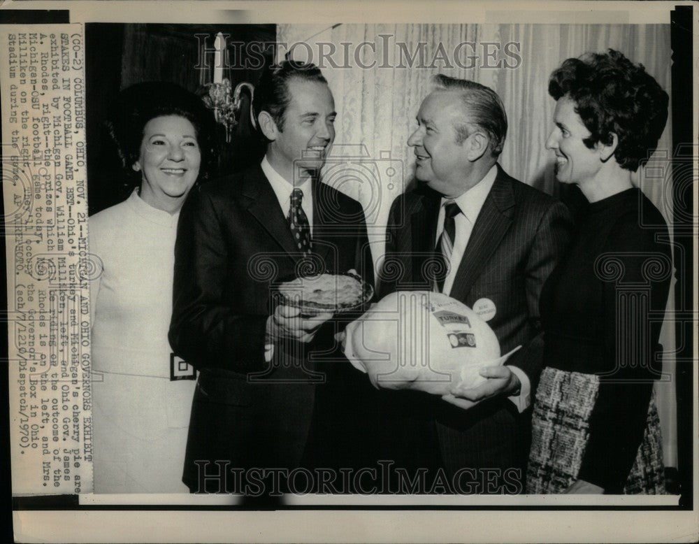 1970 Press Photo Ohio&#39;s Turkey Michigan&#39;s cherry pie - Historic Images