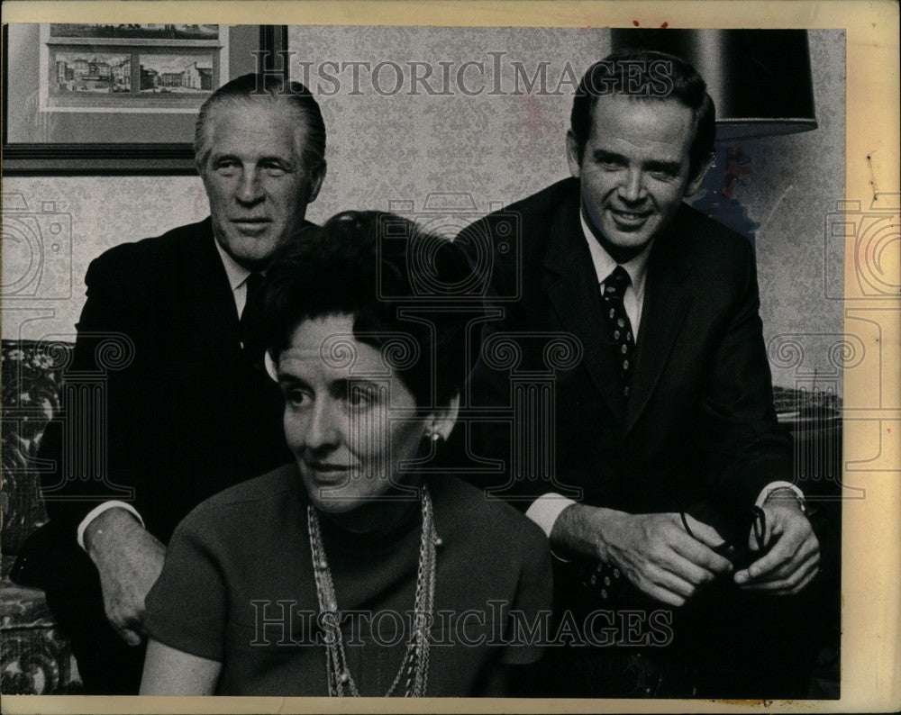 1970 Press Photo Gov George Romney William Milliken - Historic Images