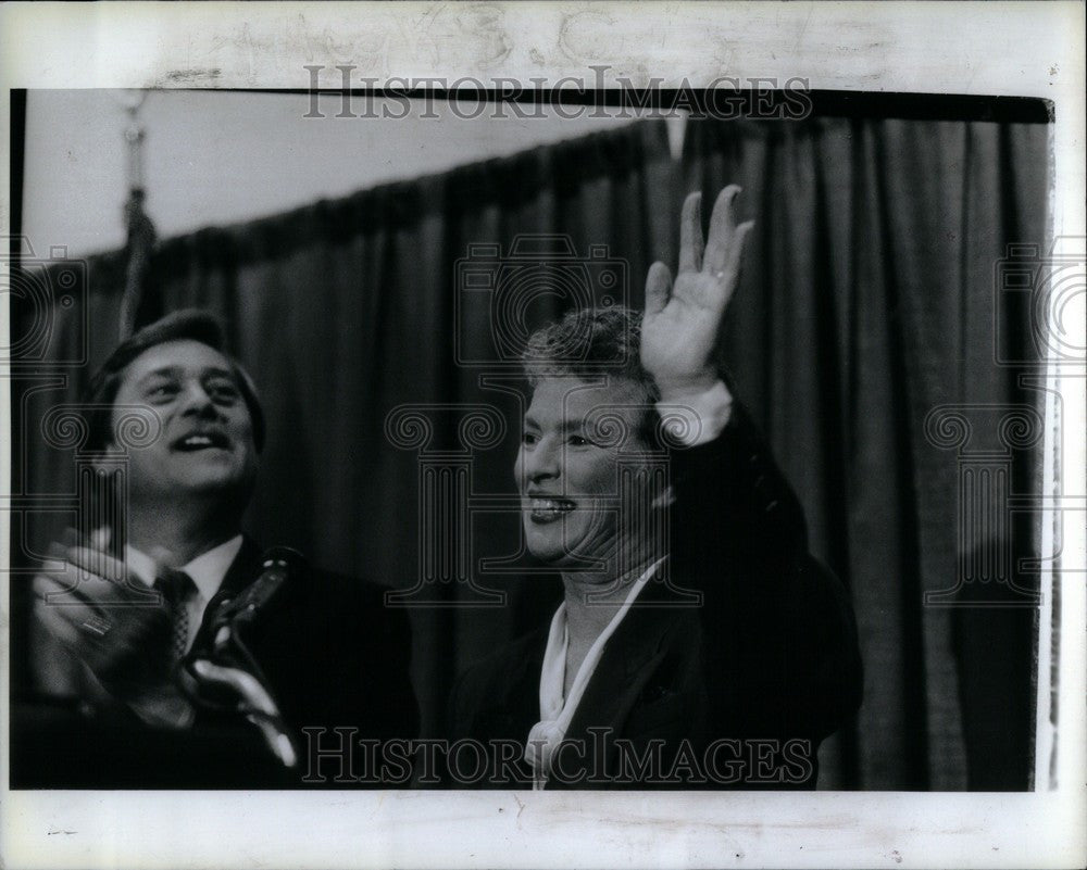 1990 Press Photo Olivia Libby Maynard governor - Historic Images