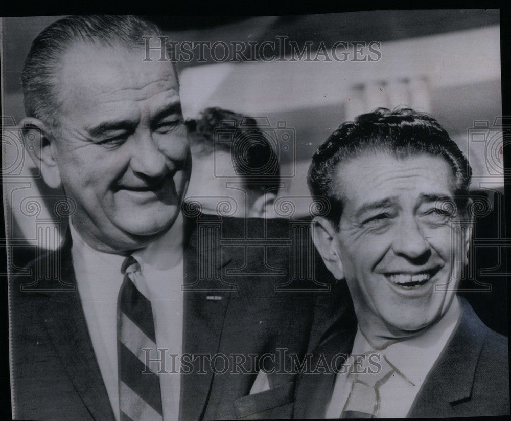 1964 Press Photo President Johnson Lopez Mateos - Historic Images