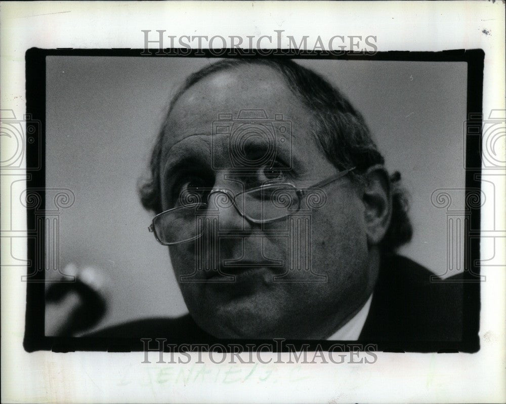 1990 Press Photo Senator Carl Levin Detroit Democrat - Historic Images