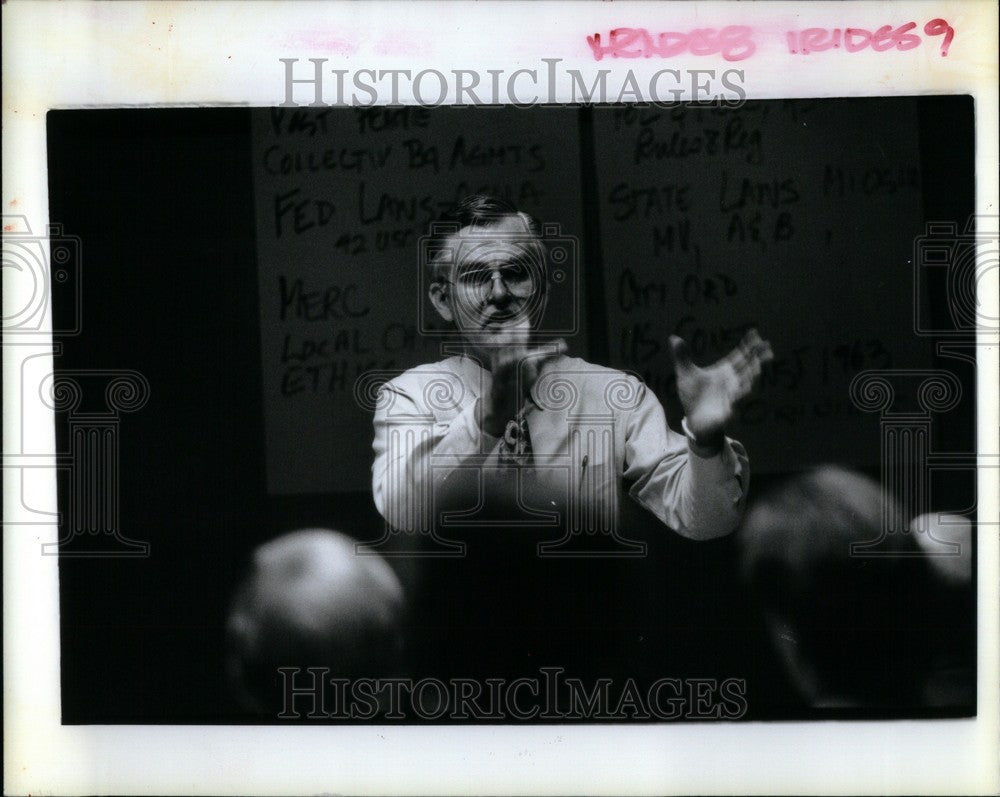 1992 Press Photo Peter Letzmann Troy Attorney Police - Historic Images