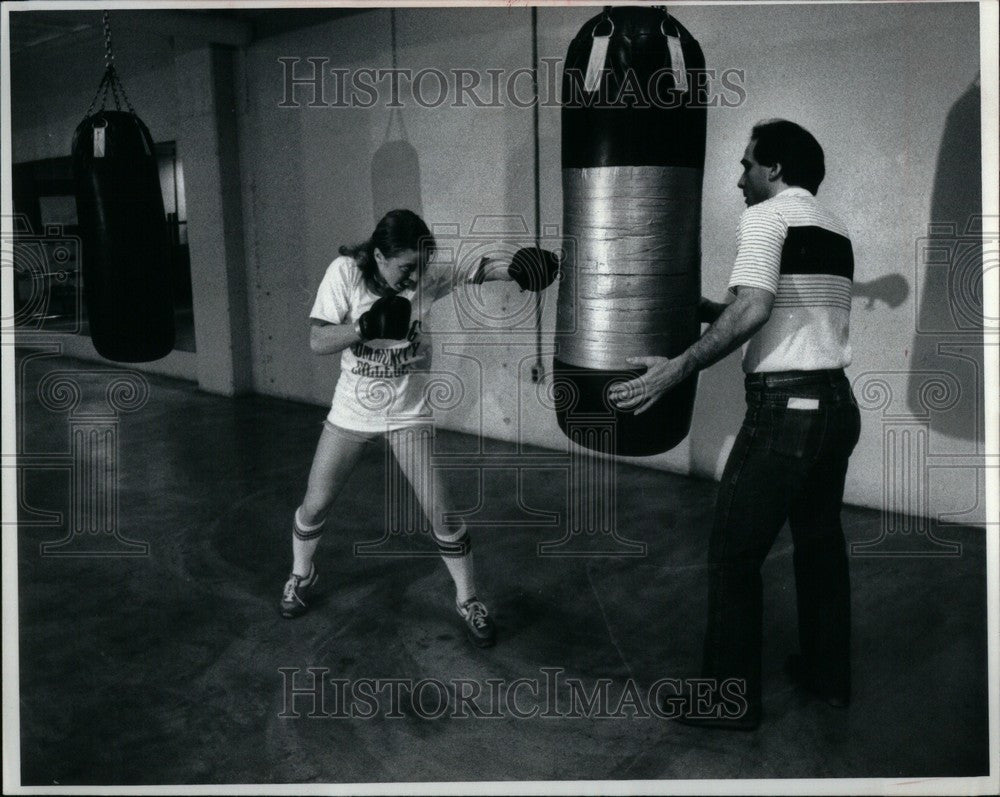 1982 Press Photo Jill coach bob training - Historic Images