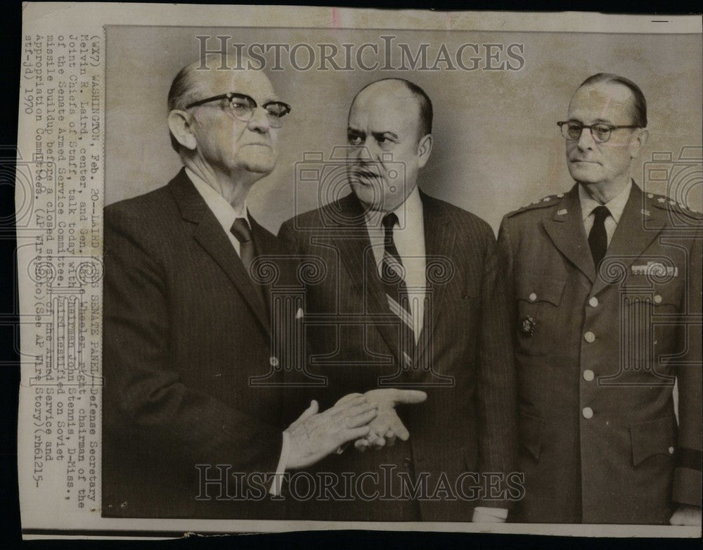 1970 Press Photo Melvin R. Laird Politician Defense - Historic Images