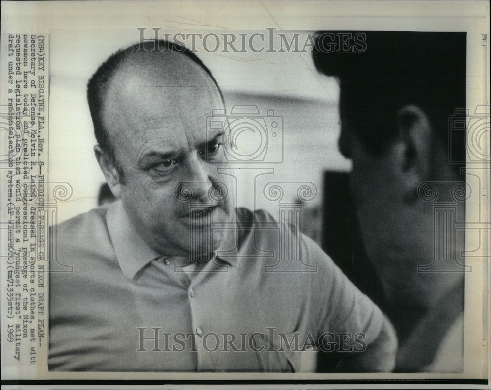 1969 Press Photo nixon draft plan mervin leird predicts - Historic Images