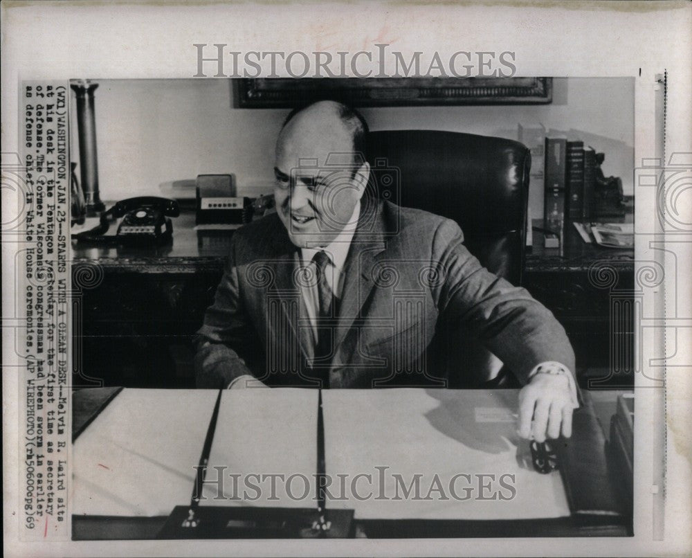 1969 Press Photo Melvin R. Laird, Pentagon, White House - Historic Images