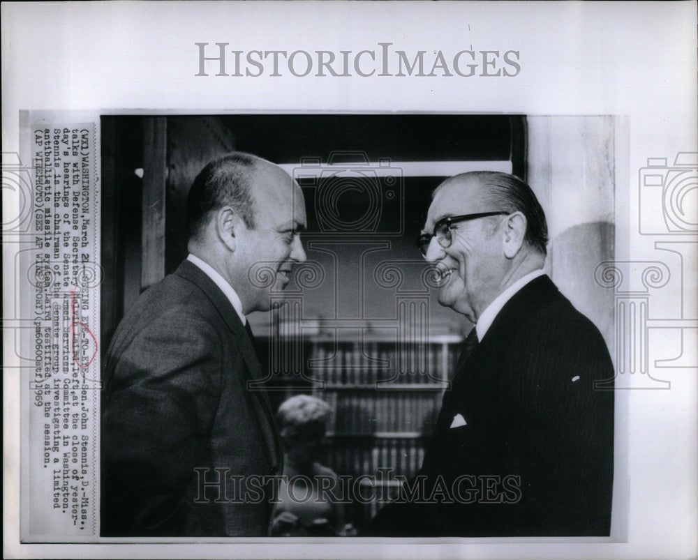 1969 Press Photo Melvin R. Laird US Secretary Defense - Historic Images