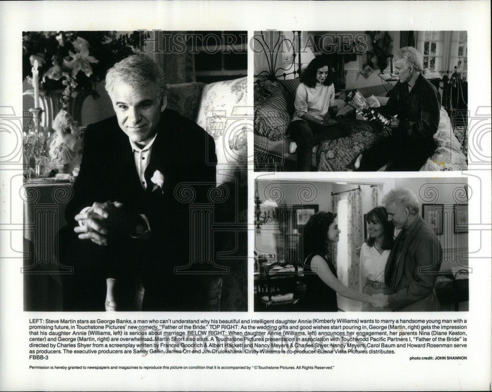 1991 Press Photo Steve Martin George Annie Kimberly - Historic Images